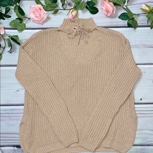 Missguided Choker Blush Sweater